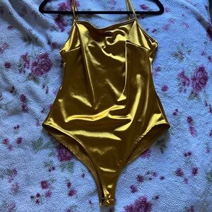 Charlotte Russe Golden Satin Camisole